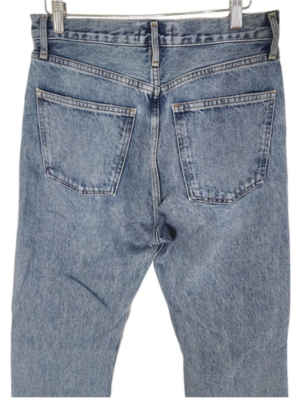 AGOLDE 90’s Pinch Organic Cotton Distressed Straight Leg Jeans 27 - Picture 6 of 9